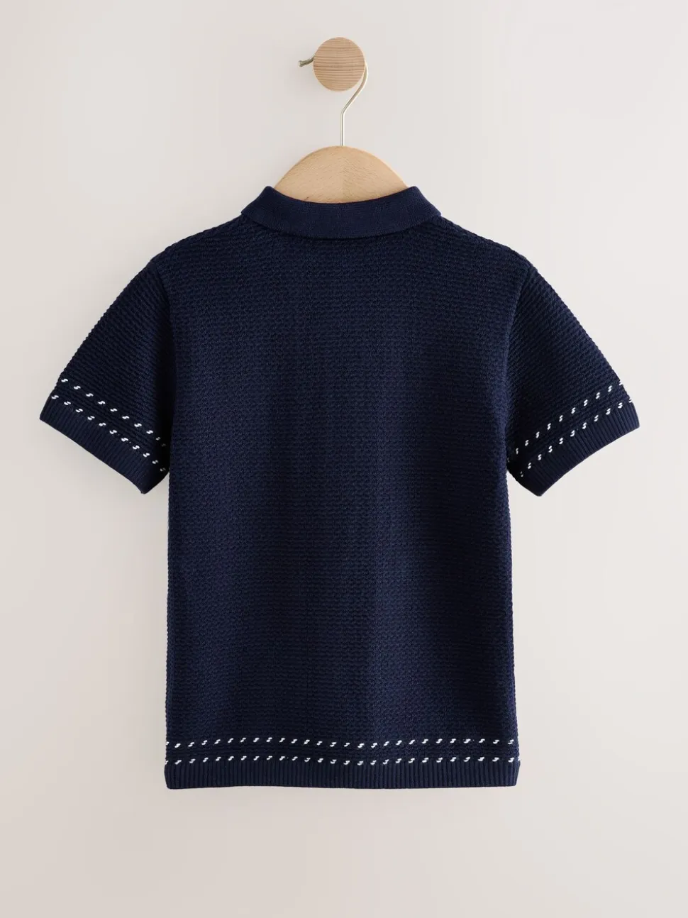 Bleu marine - Polo en maille (3-16ans)