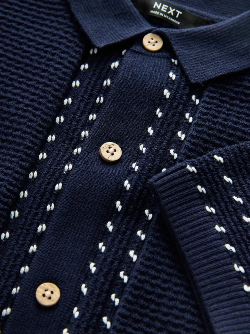 Bleu marine - Polo en maille (3-16ans)