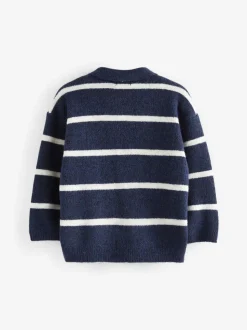 Bleu marine - Polo Rayure à manches longues (3mths-7yrs)