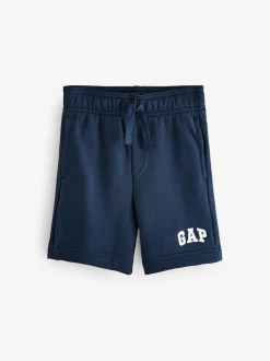 Bleu marine - Short Gap doublé en polaire avec logo (4-13ans)