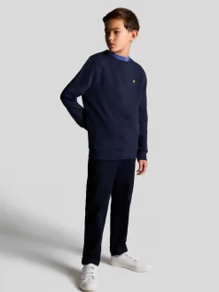 Bleu marine - Sweat-shirt Col rond Lyle & Scott Garçons