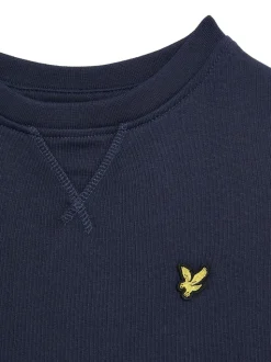 Bleu marine - Sweat-shirt Col rond Lyle & Scott Garçons