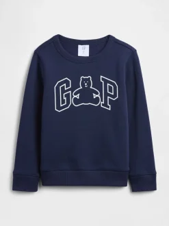 Bleu marine - Sweat-shirt Gap logo (6mois-5ans)