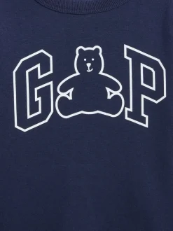 Bleu marine - Sweat-shirt Gap logo (6mois-5ans)