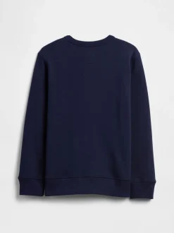 Bleu marine - Sweat-shirt graphique Gap à col rond (4-13ans)