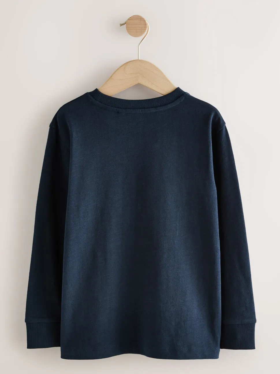 Bleu marine - T-shirt confortable à manches longues (3-16 ans)