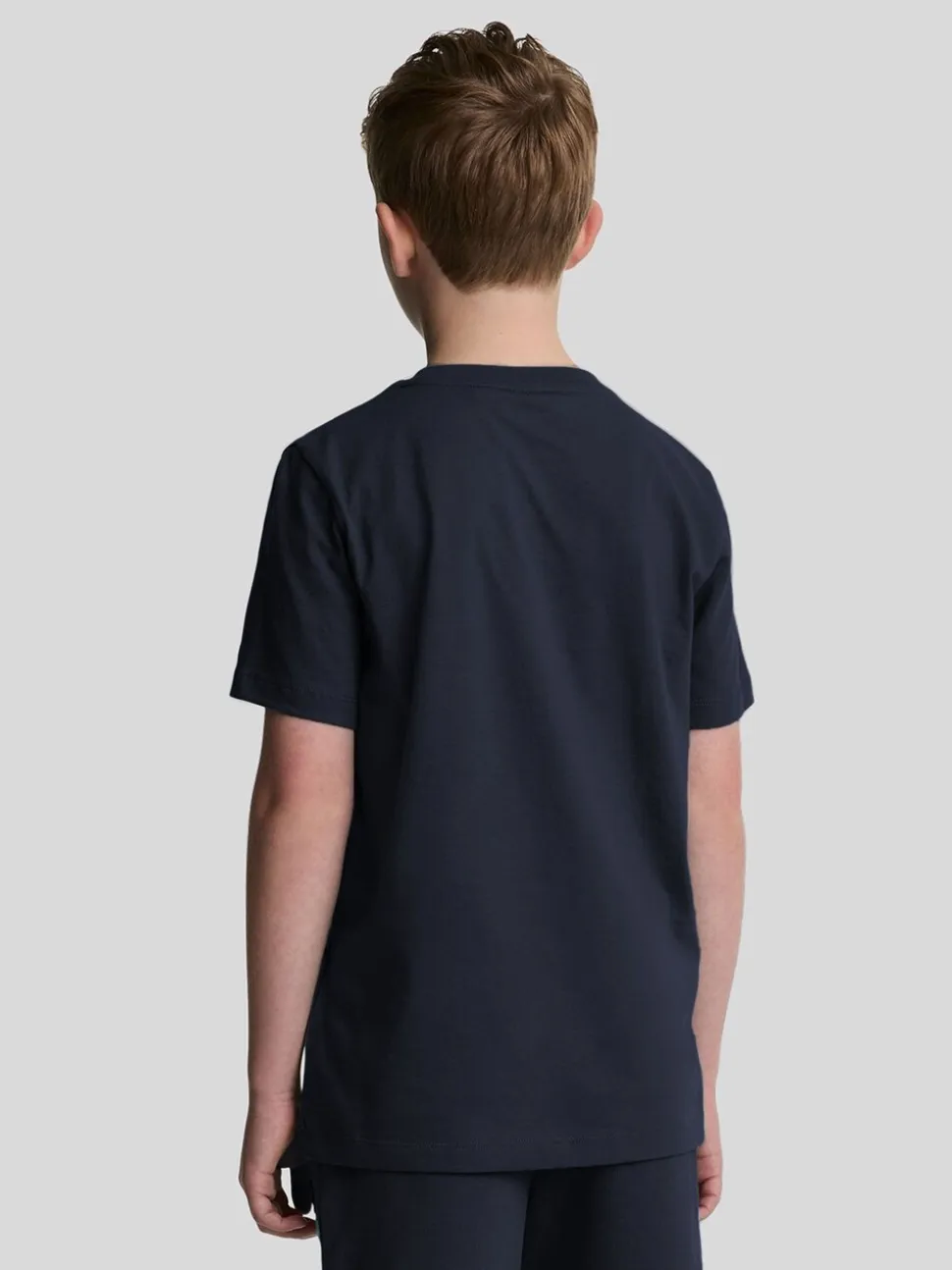 Bleu marine - T-shirt Lyle & Scott Essentials Col rond pour Garçons
