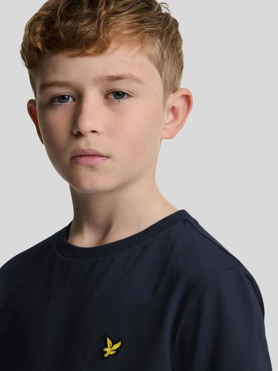 Bleu marine - T-shirt Lyle & Scott Essentials Col rond pour Garçons