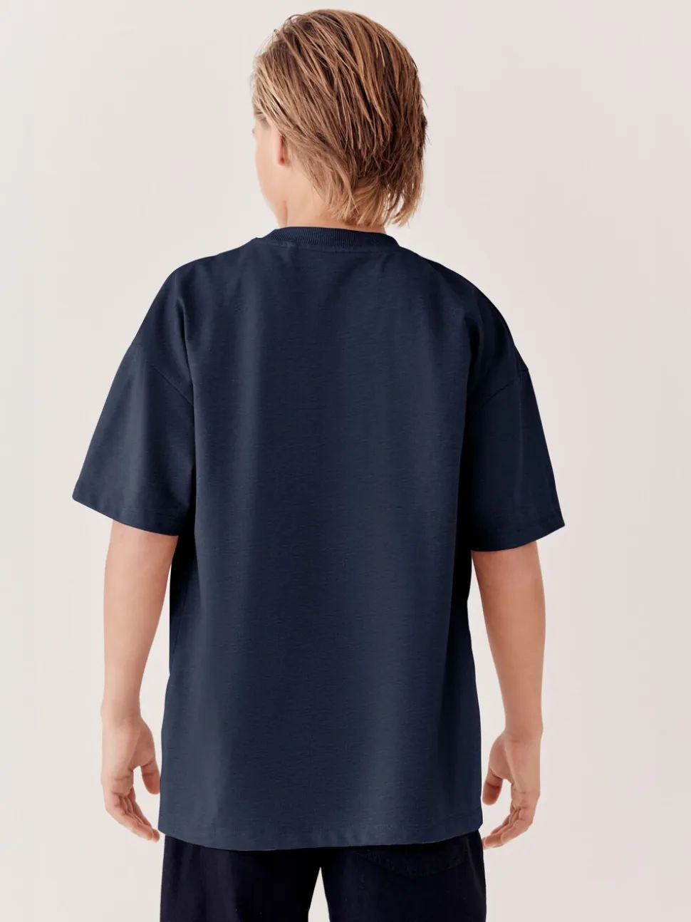 Bleu marine - T-shirt Manches courtes (3-16ans)