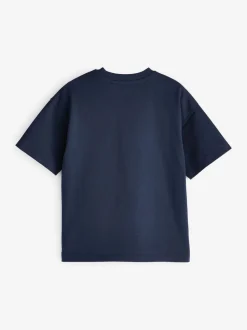 Bleu marine - T-shirt Manches courtes (3-16ans)