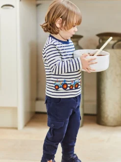 Bleu marine & Vert kaki - LotJojo Maman Bébé Cargos % Cotton Survêtement 100 2