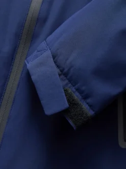 Bleu marine - Veste à capuche imperméable doublée de polaire (3-17ans)