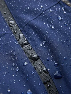 Bleu marine - Veste à capuche imperméable doublée de polaire (3-17ans)