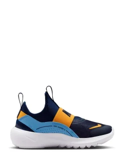 Bleu marine, bleu et jaune - Baskets Nike Junior Flex de running 4