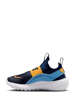 Bleu marine, bleu et jaune - Baskets Nike Junior Flex de running 4