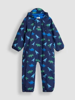 Bleu marine dinosaure - Costume JoJo Maman Bébé imperméable doublé de Polaires