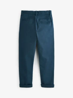 Bleu marine français - Pantalon chino extensible (3-17ans)