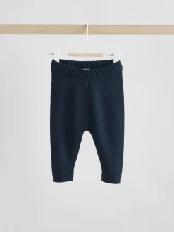 Bleu marine motif ours - Ensemble pull et legging en maille bébé (0mois-3ans)