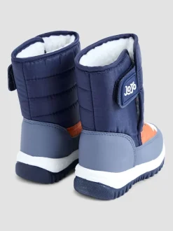 Bleu marine motif renard - Bottes de neige JoJo Maman Bébé confortables