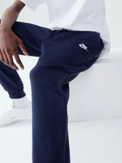 Bleu marine nocturne - Pantalon de jogging Nike Club en polaire