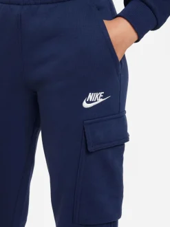 Bleu marine nocturne - Pantalon de jogging cargo en polaire Nike Club
