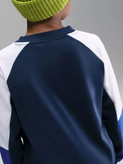 Bleu marine nocturne - Survêtement Nike Dri-FIT Col rond