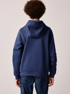 Bleu marine nocturne - Sweat à capuche Nike Club en polaire à enfiler