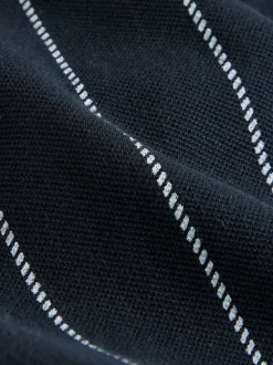 Bleu marine rayé - Ensemble veste et short Letterman en jersey 100% coton (3mois -7ans)