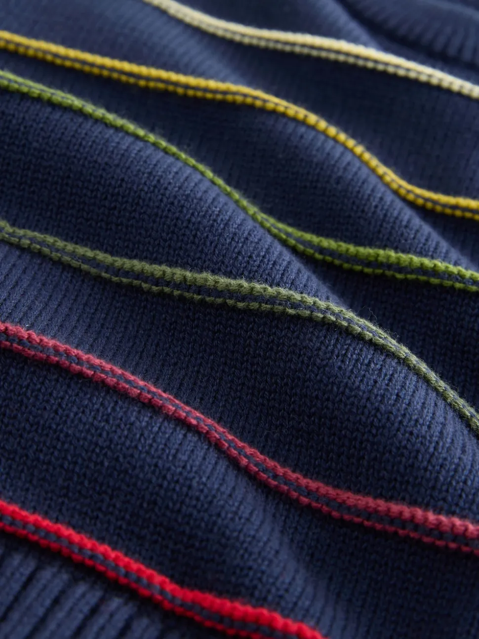 Bleu marine rayé - Pull tricoté (3mths-7yrs)