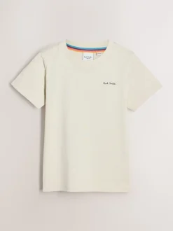 Bleu marine/Beige Sable/Bleu - Lot 3 t-shirts Paul Smith Junior Signature