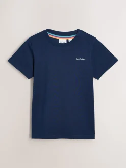 Bleu marine/Beige Sable/Bleu - Lot 3 t-shirts Paul Smith Junior Signature