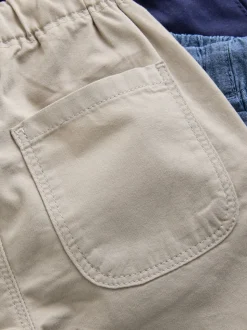 Bleu marine/Beige Sable/Chambray bleu - Short à enfiler 3 Pack (3mois-7ans)