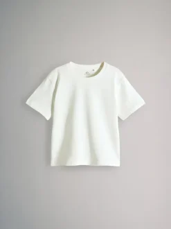 Bleu marine/Bleu/Blanc/Rayure - The Set lot de 4 t-shirts oversize en coton épais à manches courtes