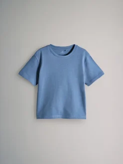 Bleu marine/Bleu/Blanc/Rayure - The Set lot de 4 t-shirts oversize en coton épais à manches courtes