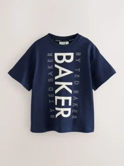 Bleu marine/bleu/pierre - Lot de t-shirts Baker by Ted Baker Graphic Imprimé 3 Lot
