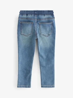 Bleu millésimé moyen - Jeans extensibles à taille élastique (3-16ans)