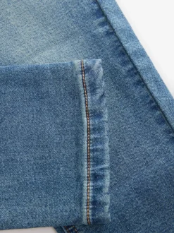 Bleu millésimé moyen - Jeans extensibles à taille élastique (3-16ans)