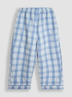 Bleu motif renard - Pyjama JoJo Maman Bébé tissé à carreaux Character