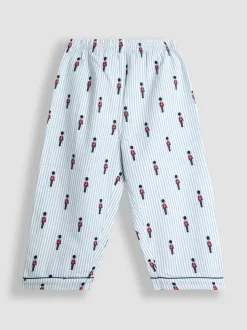 Bleu motif soldat - Pyjama JoJo Maman Bébé tissé à carreaux Character