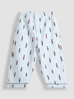 Bleu motif soldat - Pyjama JoJo Maman Bébé tissé à carreaux Character