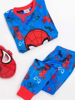 Bleu motif Spiderman - Pyjama Vanilla Underground long