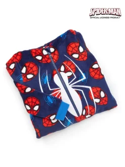 Bleu motif Spiderman - Vanilla Underground Polaire tout-en-un
