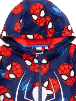 Bleu motif Spiderman - Vanilla Underground Polaire tout-en-un