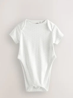 Bleu motif étoiles - Lot de 3 corps de dysplasie de la Hip Bébé Manches courtes