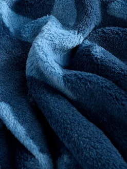 Bleu motif étoiles - Peignoirs en laine polaire (9mths-12yrs)