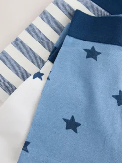 Bleu motif étoiles et rayures - Lot de 5 malles à motif junior (1.5-16ans)