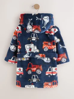 Bleu motif véhicule d'ugence - Robe (9mois-8ans)