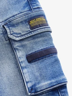 Bleu moyen - Comfort Cargo Jeans (3mths-7yrs)