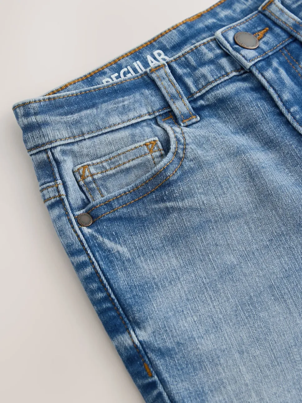 Bleu moyen - Jeans extensibles (3-17yrs)