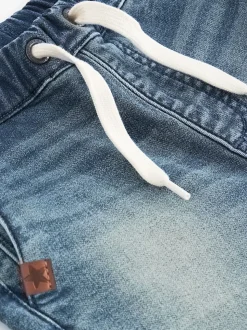 Bleu moyen - Joggers Jeans Avec Confort Extensible (3mths-7yrs)